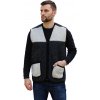 Wooline Vesta z ovčej vlny Alpen Zip bez goliera čierna Veľkosť: 4XL Wooline Vesta z ovčej vlny Alpen Zip bez goliera čierna Veľkosť: 4XL