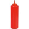 Plastová fľaša na kečup, červená, 700 ml 8010 Plastová fľaša na kečup, červená, 700 ml 8010
