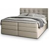 Manželská boxspring posteľ s úložným priestorom Arezi 180x200 - béžová Manželská boxspring posteľ s úložným priestorom Arezi 180x200 - béžová