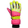 Dievčenské zimné lyžiarske rukavice Lewro, BAFE žltá,ružová,čierna, 8-11Y Dievčenské zimné lyžiarske rukavice Lewro, BAFE žltá,ružová,čierna, 8-11Y