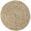 Clayre & Eef Pletené okrúhle prírodné prestieranie Ø 38 cm