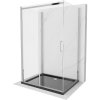 Mexen Omega, 3-stenový sprchovací kút s posuvnými dverami 120 (dvere) x 90 (stena) x 190 cm, 8mm číre sklo, chrómový profil + čierna sprchová vanička SLIM, 825-120-090-01-00-3S-4070 Mexen Omega, 3-stenový sprchovací kút s posuvnými dverami 120 (dvere) x 90 (stena) x 190 cm, 8mm číre sklo, chrómový profil + čierna sprchová vanička SLIM, 825-120-090-01-00-3S-4070