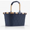 Nákupný košík Reisenthel Carrybag - 5 L - navy prešívaný so zlatým rámom Nákupný košík Reisenthel Carrybag - 5 L - navy prešívaný so zlatým rámom