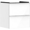 Hansgrohe Xelu Q - Umývadlová skrinka, 63x58x50 cm, 2 zásuvky, lesklá biela/matná biela 54023700 Hansgrohe Xelu Q - Umývadlová skrinka, 63x58x50 cm, 2 zásuvky, lesklá biela/matná biela 54023700