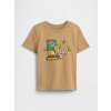 GAP Baby tričko s logom Hnedá 12-18M GAP Baby tričko s logom Hnedá 12-18M