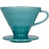 Hario Hario Keramický odkapávač V60-02 Tyrkysový Hario Hario Keramický odkapávač V60-02 Tyrkysový