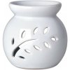 Aromalampa keramická biela 91x90mm s motívom listu Aromalampa keramická biela 91x90mm s motívom listu
