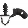 Black Velvets Klietka na penis a análny kolík Black Velvets Klietka na penis a análny kolík