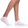 Bellinda BAMBUS AIR IN-SHOE SOCKS Krátke pánske bambusové ponožky biela biela tmavočervená
