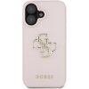 Guess PU Grained 4G Metal Logo Zadný Kryt pre iPhone 16 Ružová Guess PU Grained 4G Metal Logo Zadný Kryt pre iPhone 16 Ružová