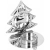 Vianočný svietnik stomek so sobmi, strieborný Vianočný svietnik stomek so sobmi, strieborný