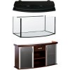 Diversa Modern 120 oblúkový 240 l akváriový komplet / čierny LED plastový kryt - buk Diversa Modern 120 oblúkový 240 l akváriový komplet / čierny LED plastový kryt - buk