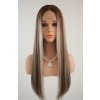 Brigitte - dlhá lace front melirovaná blond - hnedá parochňa Brigitte - dlhá lace front melirovaná blond - hnedá parochňa