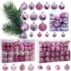 VIANOČNÉ GULE LILAVO RUŽOVÉ LILA ROSE OZDOBY NA VIANOČNÝ STROMČEK SÚPRAVA 208 ks VIANOČNÉ GULE LILAVO RUŽOVÉ LILA ROSE OZDOBY NA VIANOČNÝ STROMČEK SÚPRAVA 208 ks