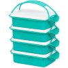 Obedár MagicHome CS336, 4 dielny, 4x 1000 ml, PP/PE, 24,3x14,6x29,5 cm Obedár MagicHome CS336, 4 dielny, 4x 1000 ml, PP/PE, 24,3x14,6x29,5 cm