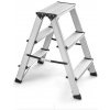 CRAFTEX Obojstranné hliníkové schodíky 2x3, nosnosť 150 kg, 6098403130107 CRAFTEX Obojstranné hliníkové schodíky 2x3, nosnosť 150 kg, 6098403130107