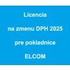 Licencia na zmenu DPH 2025 pre pokladnice ELCOM Licencia na zmenu DPH 2025 pre pokladnice ELCOM
