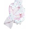 5-dielna súprava pre bábätko, Hviezdičky ružové 5-dielna súprava pre bábätko, Hviezdičky ružové