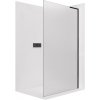 CERANO - Sprchová zástena Walk-in Onyx L-pravá vzpera - 8 mm - čierna matná, mliečne sklo - 130x200 cm CERANO - Sprchová zástena Walk-in Onyx L-pravá vzpera - 8 mm - čierna matná, mliečne sklo - 130x200 cm