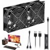 2X POČÍTAČOVÝ VENTILÁTOR 140X140 1500RPM VÝKONNÉ CHLADENIE USB TICHÝ 2X POČÍTAČOVÝ VENTILÁTOR 140X140 1500RPM VÝKONNÉ CHLADENIE USB TICHÝ