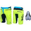 FORCE Nohavice MTB-11 krátke s odnímateľnou vložkou, žlté FORCE Nohavice MTB-11 krátke s odnímateľnou vložkou, žlté