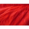 Umelá kožušina, červená, 90 mm vlas metráž: min. 0,2 bm Umelá kožušina, červená, 90 mm vlas metráž: min. 0,2 bm