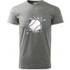 Baseball lopta v triku - Klasické pánske tričko vyššej gramáže - 4XL ( Tmavosivý melír ) Baseball lopta v triku - Klasické pánske tričko vyššej gramáže - 4XL ( Tmavosivý melír )