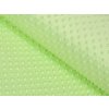 Detská látka Minky 3D bodky MKP-005 Pastelová svetlo zelená - šírka 150 cm Detská látka Minky 3D bodky MKP-005 Pastelová svetlo zelená - šírka 150 cm