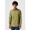 Wrangler pánska košeľa long sleeve one pocket shirt IN Capulet olive 112352134 zelená