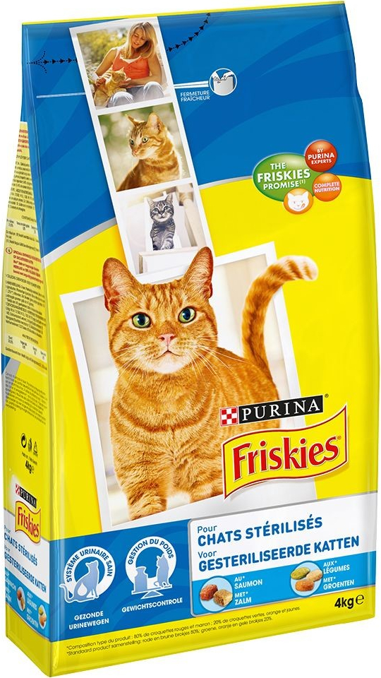 Friskies Sterilized Cats Salmon & Vegetables 4 kg