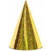 PartyDeco čiapočky holografické zlaté 6ks PartyDeco čiapočky holografické zlaté 6ks