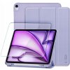 SKLADACIE POUZDRO OBAL + SKLO PRE IPAD AIR 13 2024 2025 M2 M3, FIALOVÉ SKLADACIE POUZDRO OBAL + SKLO PRE IPAD AIR 13 2024 2025 M2 M3, FIALOVÉ