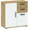 Nábytek PEGAS s.r.o. Komoda BASIC TWO 2D2S, Dub Artisan/Bílá Nábytek PEGAS s.r.o. Komoda BASIC TWO 2D2S, Dub Artisan/Bílá