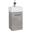 Dreja Skrinka pod umývadlo HOST SZD 35 - D01 Betón / Úchytka T06 / D01 Betón / Pravé Dreja Skrinka pod umývadlo HOST SZD 35 - D01 Betón / Úchytka T06 / D01 Betón / Pravé