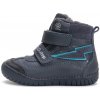D.D.step Detské chlapčenské zimné topánky blikajúce LED Royal blue W050-42707