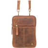 Malá pánska kožená taška na doklady KT161 hnedá Malá pánska kožená taška na doklady KT161 hnedá