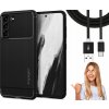 Púzdro Spigen Rugged Armor Samsung Galaxy S21 FE 5G, čierne
