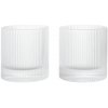 Ferm Living Poháre Ripple Tumbler, set 2 ks – číre Ferm Living Poháre Ripple Tumbler, set 2 ks – číre