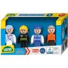 LENA Sada figúrok Truxx 4ks plast 8cm modrá sada LENA Sada figúrok Truxx 4ks plast 8cm modrá sada