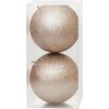 Gule MagicHome Vianoce, 2 ks, šampaň, na vianočný stromček, 12 cm Gule MagicHome Vianoce, 2 ks, šampaň, na vianočný stromček, 12 cm