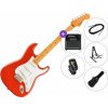 Fender Squier Classic Vibe 50s Stratocaster MN SET 2 Fiesta Red Elektrická gitara Fender Squier Classic Vibe 50s Stratocaster MN SET 2 Fiesta Red Elektrická gitara