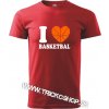Pánske tričko I love Basketbal (Tričko basketbal) Pánske tričko I love Basketbal (Tričko basketbal)