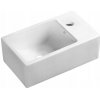 Nástenné umývadlo obdĺžnikové Laveo Kvadrato 21 cm biele Nástenné umývadlo obdĺžnikové Laveo Kvadrato 21 cm biele
