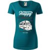 Happy Camper - Dámske tričko z organickej bavlny Origin (GOTS) - S ( Petrolejová ) Happy Camper - Dámske tričko z organickej bavlny Origin (GOTS) - S ( Petrolejová )