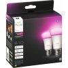 Philips Hue LED Lampe E27 2er Set 810lm White & Color Amb. Philips Hue LED Lampe E27 2er Set 810lm White & Color Amb.