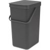 Brabantia Sort & Go odpadkový kôš, nádoba, kontajner, sivá, 16 l, 109966