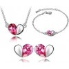Austrian Crystal SW set Hearts Light Pink Austrian Crystal SW set Hearts Light Pink