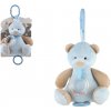 Teddies Medveď plyš 18cm záves na postieľku/kočík nat. hrací strojček modrý Teddies Medveď plyš 18cm záves na postieľku/kočík nat. hrací strojček modrý