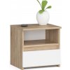 Nočný stolík CL1 dub sonoma / biely Nočný stolík CL1 dub sonoma / biely
