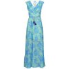 Guess Dlhé šaty GILDA LONG DRESS Modrá Guess Dlhé šaty GILDA LONG DRESS Modrá